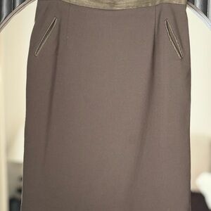 ANTONIO MELANI Brown Pencil Skirt